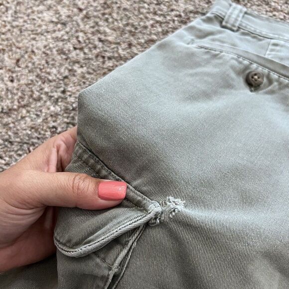 Polo Ralph Lauren Men's Cargo Shorts Size 33 Grey Solid Flat Front - Picture 8 of 9